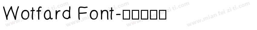 Wotfard Font字体转换